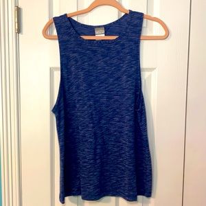 Rainbeau Blue Tank Top, Size: L (Back Cut Out)
